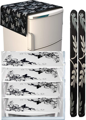 REVEXO Refrigerator  Cover(Width: 53 cm, Multicolor)