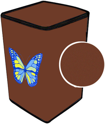 JM Homefurnishings Top Loading Washing Machine  Cover(Width: 70 cm, Brown)