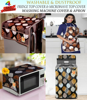 Kanushi Industries Top Loading Washing Machine  Cover(Width: 55 cm, Brown)