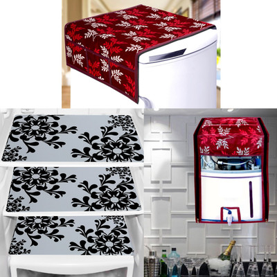 KANUSHI Fridge Mat(Width: 43 cm, Maroon)