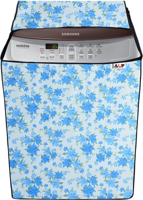 AAVYA UNIQUE FASHION Top Loading Washing Machine  Cover(Width: 63.7 cm, Blue,White)