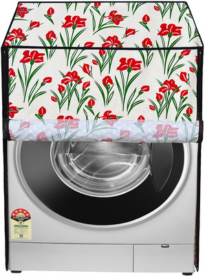 SLACXICO Front Loading Washing Machine  Cover(Width: 65 cm, Red, White)