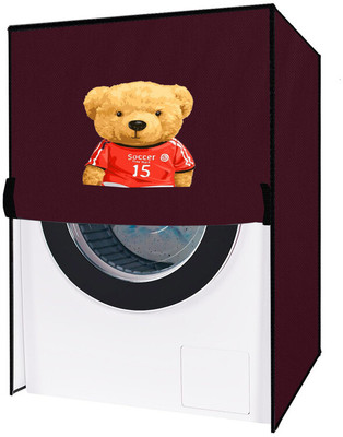 Delideal Front Loading Washing Machine  Cover(Width: 64 cm, Maroon)
