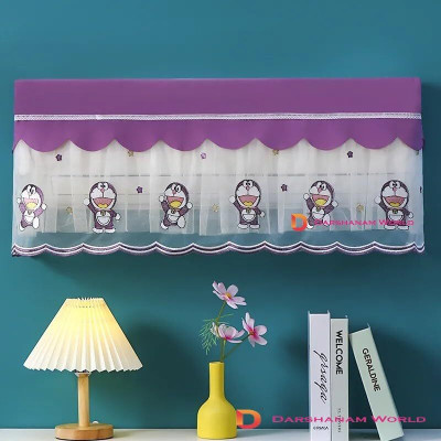 DARSHANAM WORLD Air Conditioner  Cover(Width: 97 cm, PURPLE)