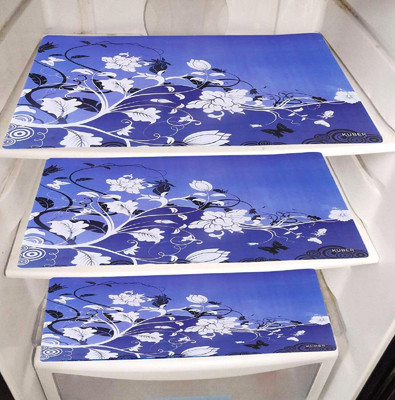 KUBER INDUSTRIES Fridge Mat(Width: 48 cm, Blue)