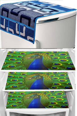REVEXO Refrigerator  Cover(Width: 20 cm, Multicolor)