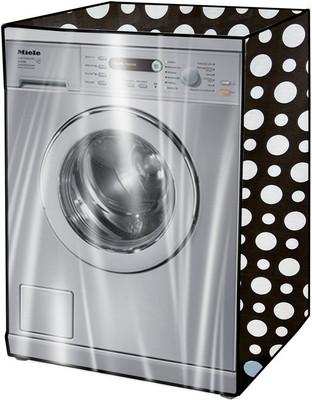 KVAR Front Loading Washing Machine  Cover(Width: 69 cm, Black, White)