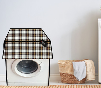SHYMOR Front Loading Washing Machine  Cover(Width: 59 cm, Brown, Yellow & White)