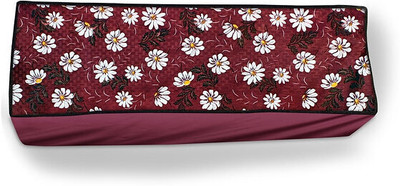 Star Weaves Air Conditioner  Cover(Width: 113 cm, Red)