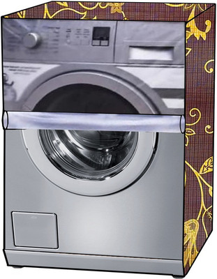 KVAR Front Loading Washing Machine  Cover(Width: 69 cm, TRANSPARENT, Gold)