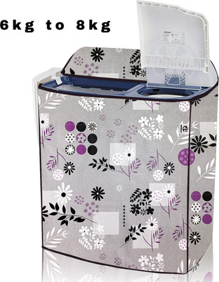 NOVALIX Semi-Automatic Washing Machine  Cover(Width: 81 cm, grey)