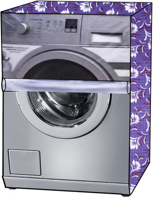 KVAR Front Loading Washing Machine  Cover(Width: 62 cm, Transparent, Purple)