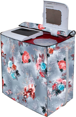 HomeStore-YEP Semi-Automatic Washing Machine  Cover(Width: 54.5 cm, BlueFlower)