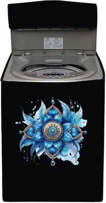 SO HOMEFURNISHING Top Loading Washing Machine  Cover(Width: 54.1 cm, Black)