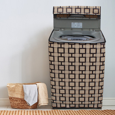 Dream Care Top Loading Washing Machine  Cover(Width: 58.42 cm, Brown, Black)