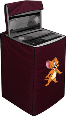 MMGRN Top Loading Washing Machine  Cover(Width: 62.5 cm, Maroon)