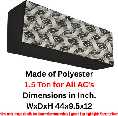 TANMATIC Air Conditioner  Cover(Width: 111 cm, Black)