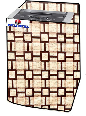 Delideal Top Loading Washing Machine  Cover(Width: 62 cm, Yellow, Black)
