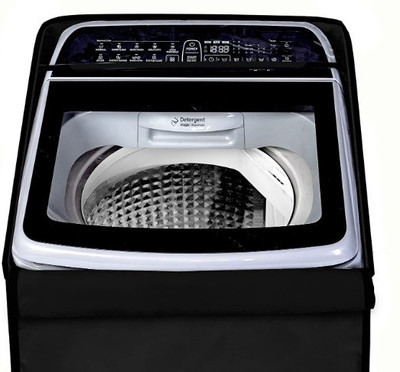 Delideal Top Loading Washing Machine  Cover(Width: 68 cm, Black)