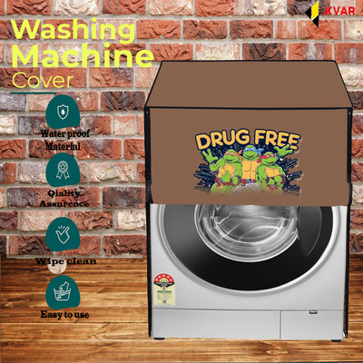 KVAR Front Loading Washing Machine  Cover(Width: 66 cm, Beige)