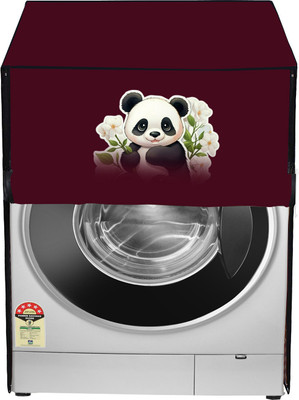 Delideal Front Loading Washing Machine  Cover(Width: 64 cm, Maroon)