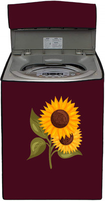 Delideal Top Loading Washing Machine  Cover(Width: 67 cm, Maroon)