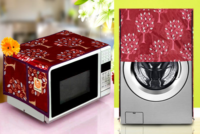 Kanushi Industries Front Loading Washing Machine  Cover(Width: 58 cm, Maroon)