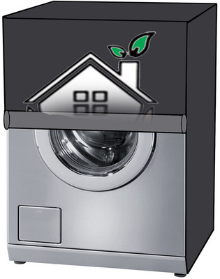 KVAR Front Loading Washing Machine  Cover(Width: 66 cm, Grey)
