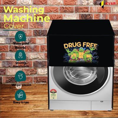KVAR Front Loading Washing Machine  Cover(Width: 70 cm, Black)