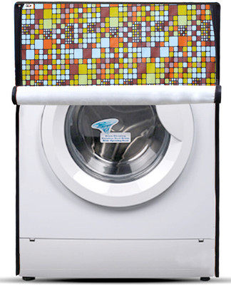 AAVYA UNIQUE FASHION Front Loading Washing Machine  Cover(Width: 62 cm, Yellow, White)