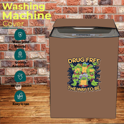 KVAR Top Loading Washing Machine  Cover(Width: 54 cm, Beige)