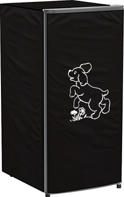 RG MART Refrigerator  Cover(Width: 55 cm, BLACK)