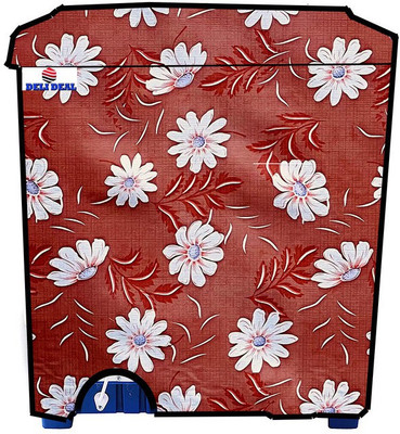 Delideal Semi-Automatic Washing Machine  Cover(Width: 89 cm, Brown, White)