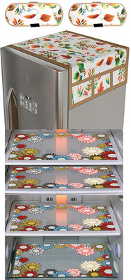 DPA Collection Refrigerator  Cover(Width: 54 cm, Multicolor)