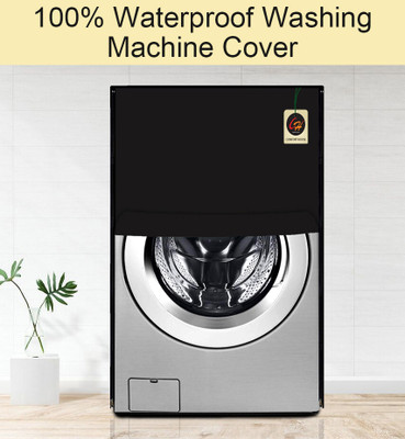 Comfort House Front Loading Washing Machine  Cover(Width: 58.42 cm, Black)