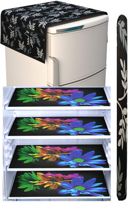XMBUG Refrigerator  Cover(Width: 95 cm, Black)