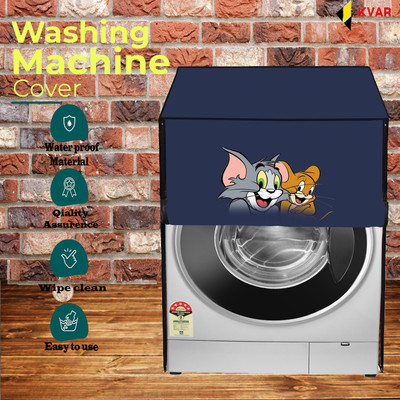 KVAR Front Loading Washing Machine  Cover(Width: 71 cm, Blue)