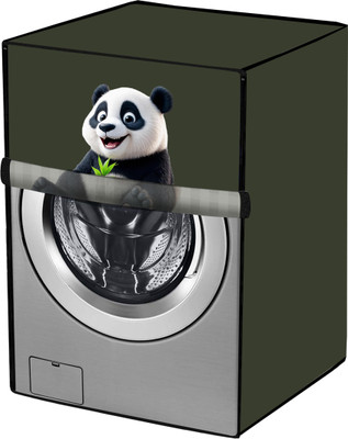 Amodori Front Loading Washing Machine  Cover(Width: 61 cm, Green, Black)