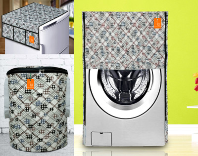 RELOOK INDUSTRIES Front Loading Washing Machine  Cover(Width: 58 cm, Grey)