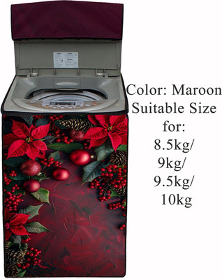 Declooms Top Loading Washing Machine  Cover(Width: 64 cm, Red)