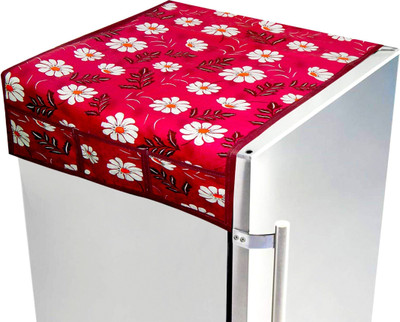 LooMantha Refrigerator  Cover(Width: 52 cm, Multicolor)