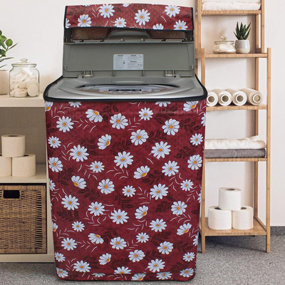Nikky Trends Top Loading Washing Machine  Cover(Width: 66 cm, RED)