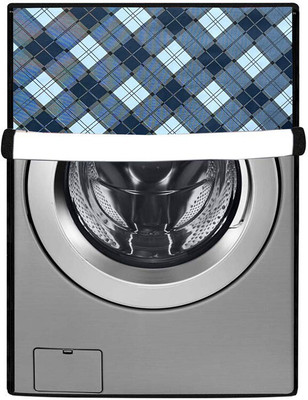 SAVEIT Front Loading Washing Machine  Cover(Width: 58 cm, Blue, White)
