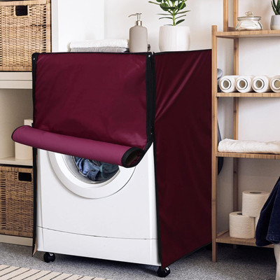 buybuzz Front Loading Washing Machine  Cover(Width: 58 cm, maroon)