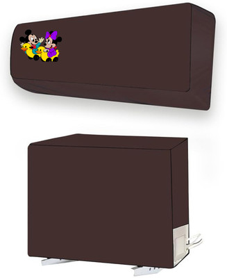 ME AND ME Air Conditioner  Cover(Width: 122.2 cm, Brown)