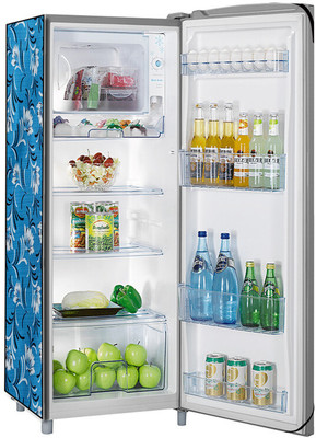 RG MART Refrigerator  Cover(Width: 61.01 cm, gold black)