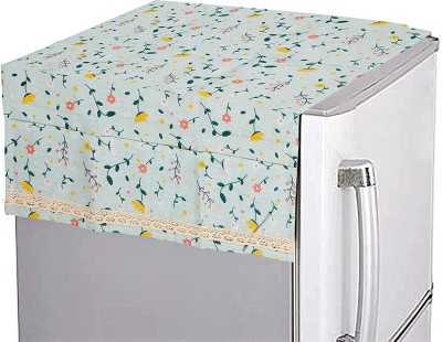 SARVANGAH Refrigerator  Cover(Width: 130 cm, Green)