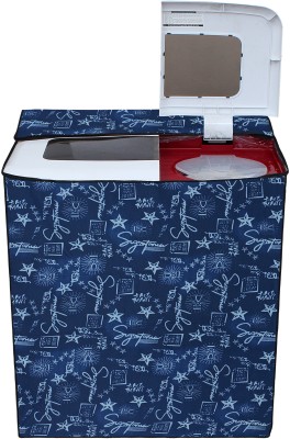 LITHARA Semi-Automatic Washing Machine  Cover(Width: 89 cm, Blue Grey)