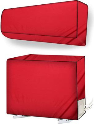 SO HOMEFURNISHING Air Conditioner  Cover(Width: 125.4 cm, Maroon)