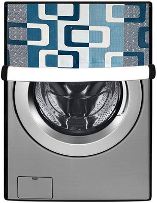 SAVEIT Front Loading Washing Machine  Cover(Width: 91 cm, Sky Blue, Gray)